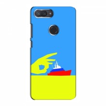 Чехол с принтом (Русский корабль...) для Xiaomi Mi8 Lite (AlphaPrint) Щелбан кораблю - купить на Floy.com.ua