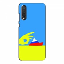 Чехол с принтом (Русский корабль...) для Xiaomi Mi 9 Lite (AlphaPrint) Щелбан кораблю - купить на Floy.com.ua