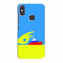 Чехол с принтом (Русский корабль...) для Xiaomi Mi A2 (AlphaPrint) Щелбан кораблю - купить на Floy.com.ua