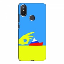 Чехол с принтом (Русский корабль...) для Xiaomi Mi A2 Lite (AlphaPrint) Щелбан кораблю - купить на Floy.com.ua
