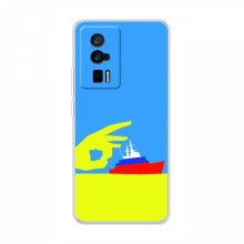 Чехол с принтом (Русский корабль...) для Xiaomi POCO F5 Pro (AlphaPrint) Щелбан кораблю - купить на Floy.com.ua