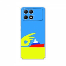 Чехол с принтом (Русский корабль...) для Xiaomi POCO F6 Pro (AlphaPrint) Щелбан кораблю - купить на Floy.com.ua