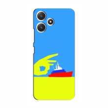 Чехол с принтом (Русский корабль...) для Xiaomi POCO M6 (AlphaPrint) Щелбан кораблю - купить на Floy.com.ua