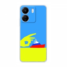 Чехол с принтом (Русский корабль...) для Xiaomi Redmi 13C (AlphaPrint) Щелбан кораблю - купить на Floy.com.ua