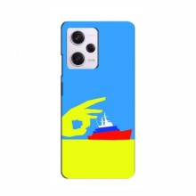 Чехол с принтом (Русский корабль...) для Xiaomi Redmi Note 12 (5G) China (AlphaPrint)