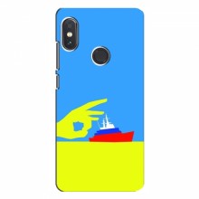 Чехол с принтом (Русский корабль...) для Xiaomi Redmi Note 5 (AlphaPrint) Щелбан кораблю - купить на Floy.com.ua