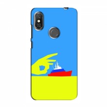 Чехол с принтом (Русский корабль...) для Xiaomi Redmi Note 6 Pro (AlphaPrint) Щелбан кораблю - купить на Floy.com.ua