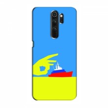 Чехол с принтом (Русский корабль...) для Xiaomi Redmi Note 8 Pro (AlphaPrint) Щелбан кораблю - купить на Floy.com.ua