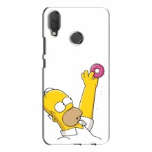 Чехол с Симпсонами для Huawei P Smart Plus (VPrint) Гомер с пончиком - купить на Floy.com.ua