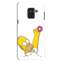 Чехол с Симпсонами для Samsung A8, A8 2018, A530F (VPrint) Гомер с пончиком - купить на Floy.com.ua