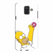 Чехол с Симпсонами для Samsung A6 2018, A600F (VPrint) Гомер с пончиком - купить на Floy.com.ua