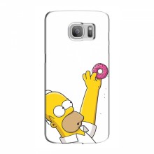 Чехол с Симпсонами для Samsung S7 Еdge, G935 (VPrint) Гомер с пончиком - купить на Floy.com.ua