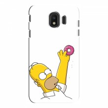Чехол с Симпсонами для Samsung J4 2018 (VPrint) Гомер с пончиком - купить на Floy.com.ua