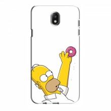 Чехол с Симпсонами для Samsung J5 2017, J5 европейская версия (VPrint) Гомер с пончиком - купить на Floy.com.ua