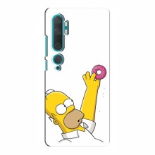 Чехол с Симпсонами для Xiaomi Mi 10 Pro (VPrint) Гомер с пончиком - купить на Floy.com.ua