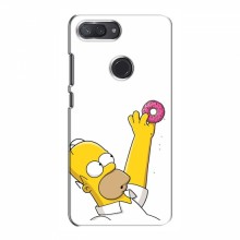 Чехол с Симпсонами для Xiaomi Mi8 Lite (VPrint) Гомер с пончиком - купить на Floy.com.ua