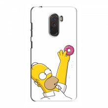 Чехол с Симпсонами для Xiaomi Pocophone F1 (VPrint) Гомер с пончиком - купить на Floy.com.ua