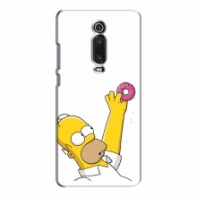 Чехол с Симпсонами для Xiaomi Mi 9T Pro (VPrint) Гомер с пончиком - купить на Floy.com.ua