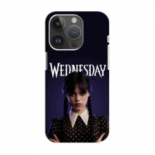 Чехлы Венсдей для iPhone 15 Pro Max (AlphaPrint - wednesday)