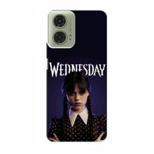 Чехлы Венсдей для Motorola MOTO G24 (AlphaPrint - wednesday)