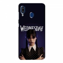 Чехлы Венсдей для Samsung Galaxy A20 2019 (A205F) (AlphaPrint - wednesday)