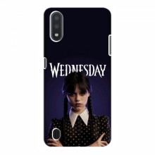 Чехлы Венсдей для Samsung Galaxy A01 (A015) (AlphaPrint - wednesday) Wednesday - купить на Floy.com.ua