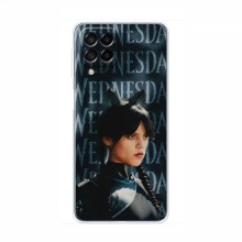 Чехлы Венсдей для Samsung Galaxy M32 (AlphaPrint - wednesday) Венсдей с ушками - купить на Floy.com.ua