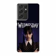 Чехлы Венсдей для Samsung Galaxy S21 Ultra (AlphaPrint - wednesday) Wednesday - купить на Floy.com.ua