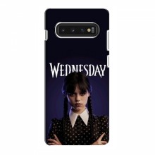 Чехлы Венсдей для Samsung S10 (AlphaPrint - wednesday)