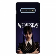 Чехлы Венсдей для Samsung S10 Plus (AlphaPrint - wednesday)