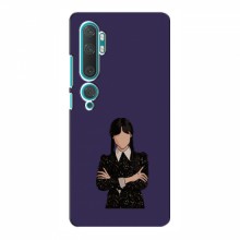 Чехлы Венсдей для Xiaomi Mi 10 (AlphaPrint - wednesday) Венсдей на фиолетовом - купить на Floy.com.ua