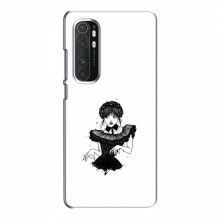 Чехлы Венсдей для Xiaomi Mi Note 10 Lite (AlphaPrint - wednesday) Танец Венсдей - купить на Floy.com.ua