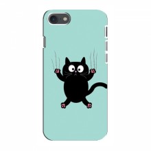 Эксклюзивный чехол для iPhone 8 (AlphaPrint - Мультяшные) Падающий кот - купить на Floy.com.ua