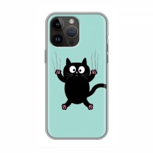 Эксклюзивный чехол для iPhone 14 Pro (AlphaPrint - Мультяшные) Падающий кот - купить на Floy.com.ua
