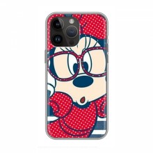 Эксклюзивный чехол для iPhone 14 Pro (AlphaPrint - Мультяшные) Маус в очках - купить на Floy.com.ua
