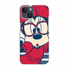 Эксклюзивный чехол для iPhone 15 (AlphaPrint - Мультяшные) Маус в очках - купить на Floy.com.ua