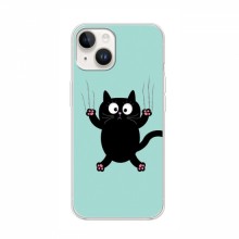 Эксклюзивный чехол для iPhone 16 (AlphaPrint - Мультяшные) Падающий кот - купить на Floy.com.ua