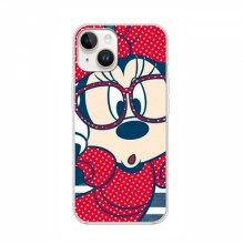 Эксклюзивный чехол для iPhone 16 (AlphaPrint - Мультяшные) Маус в очках - купить на Floy.com.ua