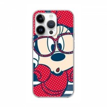 Эксклюзивный чехол для iPhone 16 Pro Max (AlphaPrint - Мультяшные) Маус в очках - купить на Floy.com.ua
