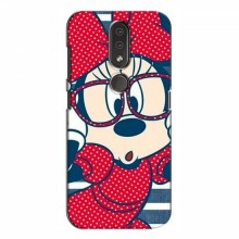 Эксклюзивный чехол для Nokia 4.2 (AlphaPrint - Мультяшные) Маус в очках - купить на Floy.com.ua