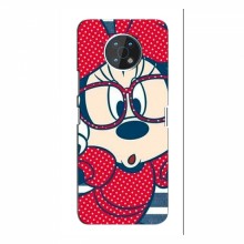 Эксклюзивный чехол для Nokia G50 (AlphaPrint - Мультяшные) Маус в очках - купить на Floy.com.ua