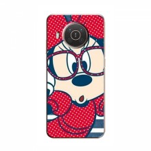 Эксклюзивный чехол для Nokia X10 (AlphaPrint - Мультяшные) Маус в очках - купить на Floy.com.ua