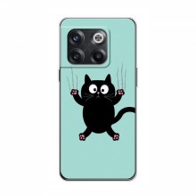 Эксклюзивный чехол для OnePlus 10T (AlphaPrint - Мультяшные) Падающий кот - купить на Floy.com.ua