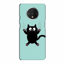 Эксклюзивный чехол для OnePlus 7T (AlphaPrint - Мультяшные) Падающий кот - купить на Floy.com.ua