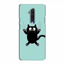 Эксклюзивный чехол для OnePlus 7T Pro (AlphaPrint - Мультяшные) Падающий кот - купить на Floy.com.ua