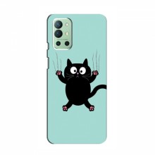 Эксклюзивный чехол для OnePlus 9R (AlphaPrint - Мультяшные) Падающий кот - купить на Floy.com.ua