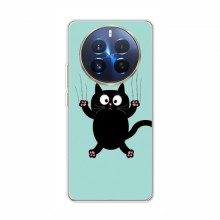 Эксклюзивный чехол для RealMe 12 Pro (AlphaPrint - Мультяшные) Падающий кот - купить на Floy.com.ua