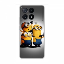 Эксклюзивный чехол для Xiaomi POCO X6 Pro (5G) (AlphaPrint - Мультяшные) Селфи Миньонов - купить на Floy.com.ua