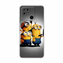 Эксклюзивный чехол для Xiaomi Redmi 10C (AlphaPrint - Мультяшные) Селфи Миньонов - купить на Floy.com.ua