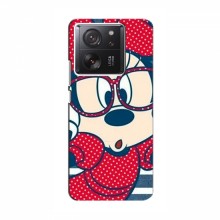 Эксклюзивный чехол для Xiaomi 13T (AlphaPrint - Мультяшные) Маус в очках - купить на Floy.com.ua